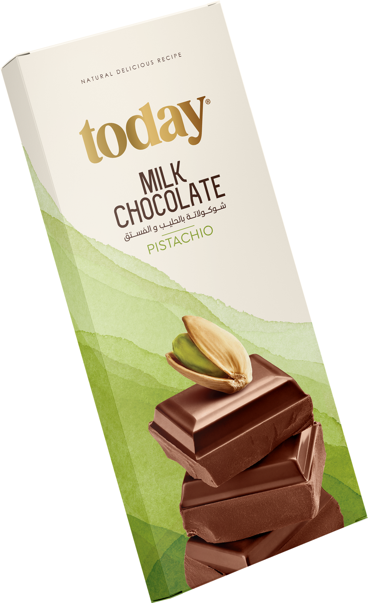 3D 160 gm Milk Chocolate pistachio
