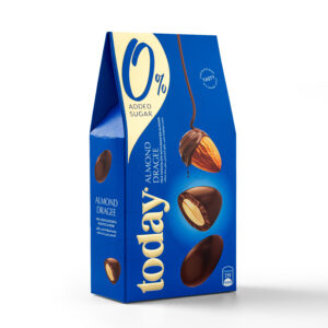 Almond Dragee milk chocolate side