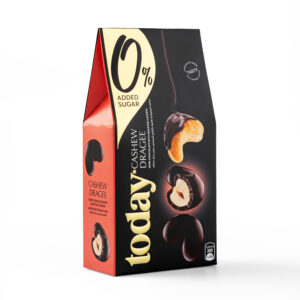 Cashew Dragee dark chocolate side