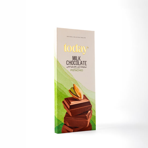 Milk Chocolate With Pistachio Bar 150g