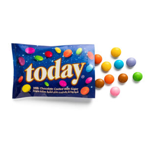 Milk chocolate coated with sugar Open