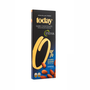 Stevia Dark Chocolate Almond Left