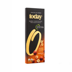 Stevia Dark Chocolate Hazelnut Left