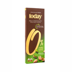 Stevia Milk Chocolate Pistachio Left