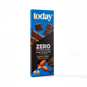 Zero Dark chocolate Almond one piece Left
