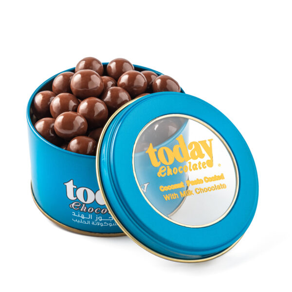 Coconut Paste Dragee Milk Chocolate Tin Box